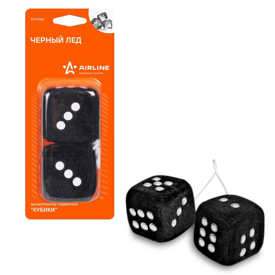 Ароматизатор подвесной (Черный лед) "AIRLINE" (кубики) - AIRLINE None None